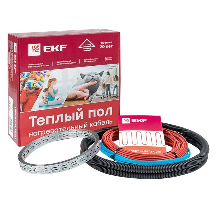 EKF PROxima Теплый пол (нагревательный кабель) 2000Вт 143 м 13,5 м2