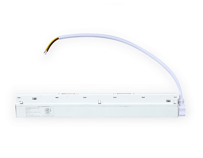 Ambrella Блок питания внутренний с вводом питания для шинопровода Magnetic GL3652 WH белый IP20 200W 48V 260*45*23