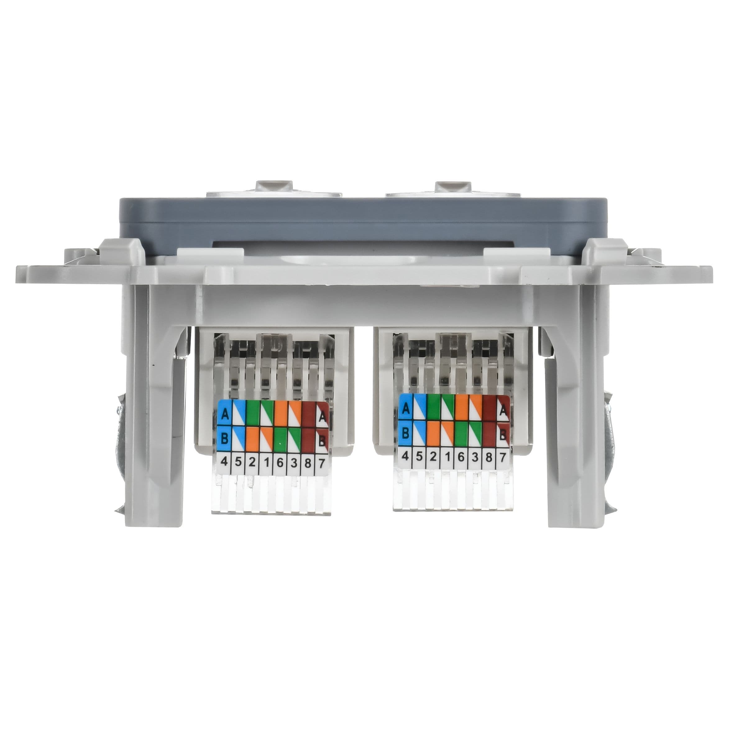 IEK FLITE Маренго Розетка 2-местная компьютерная RJ45 категория 5Е UTP — миниатюра 4