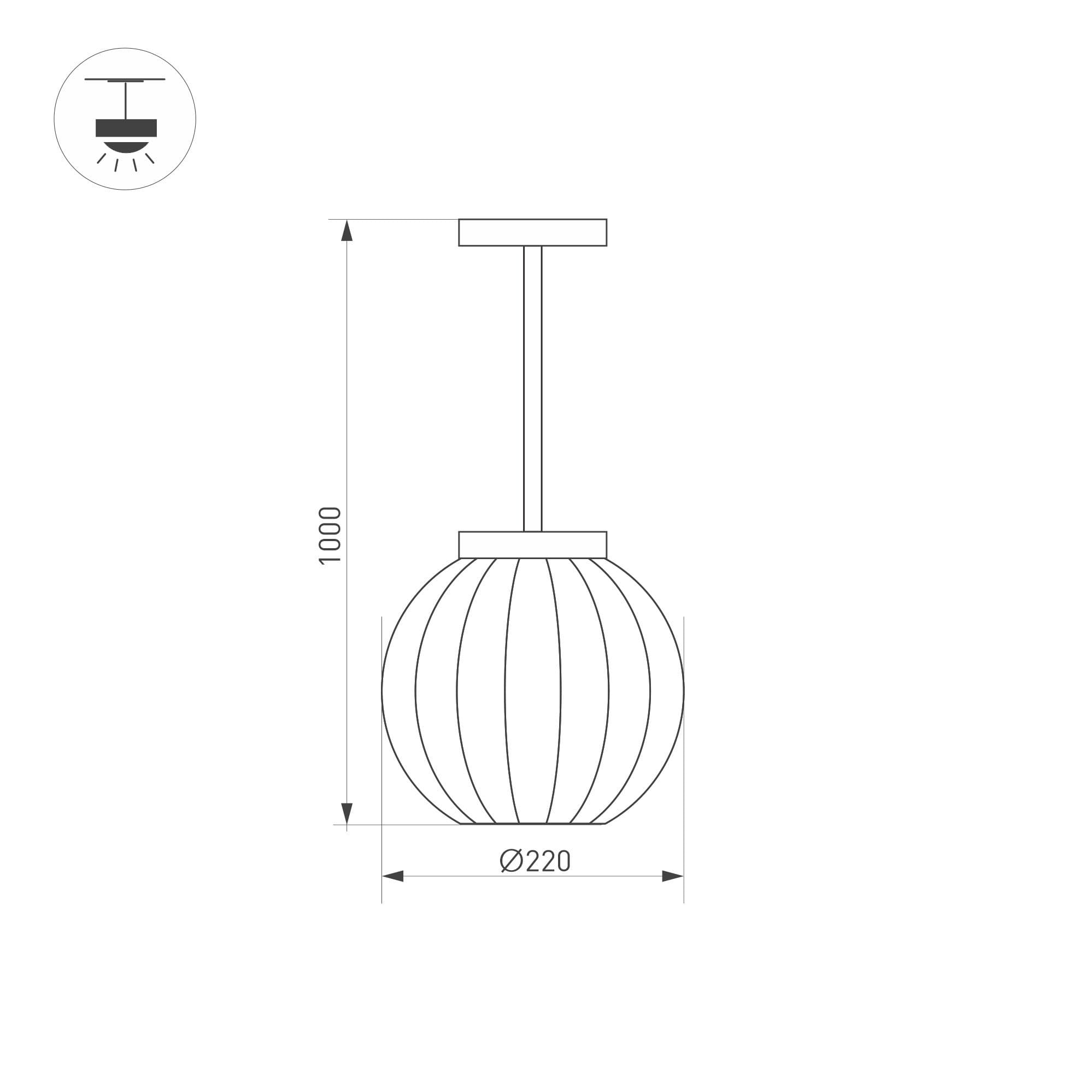 Arlight Светильник LGD-PEARL-HANG-7W Warm3000 (GR, 164 deg, 230V) (IP65 Металл, 3 года) 030004 — миниатюра 2