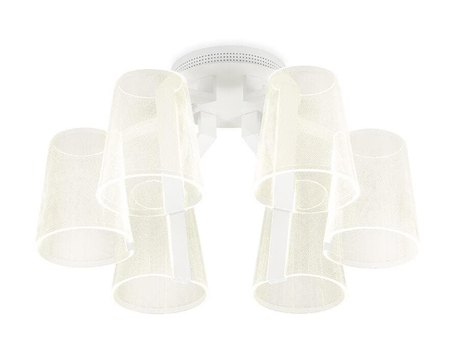 Ambrella Потолочная светодиодная люстра с пультом AK4031/6 WH белый 96W D600*290 (ПДУ РАДИО 2.4) — миниатюра 1