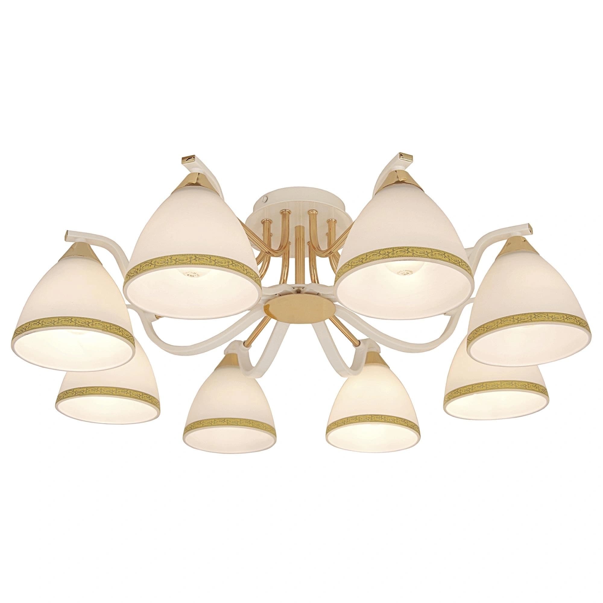 Citilux CL144182 Симона Бел.+Золото Свет-к Люстра