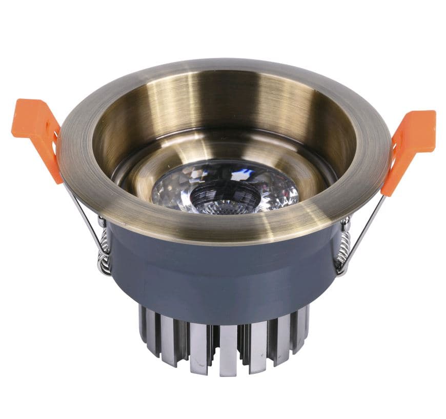 Kink Light 2152,20 Светильник встраиваемый бронзовый d9 h7 Led 7W (4000K)