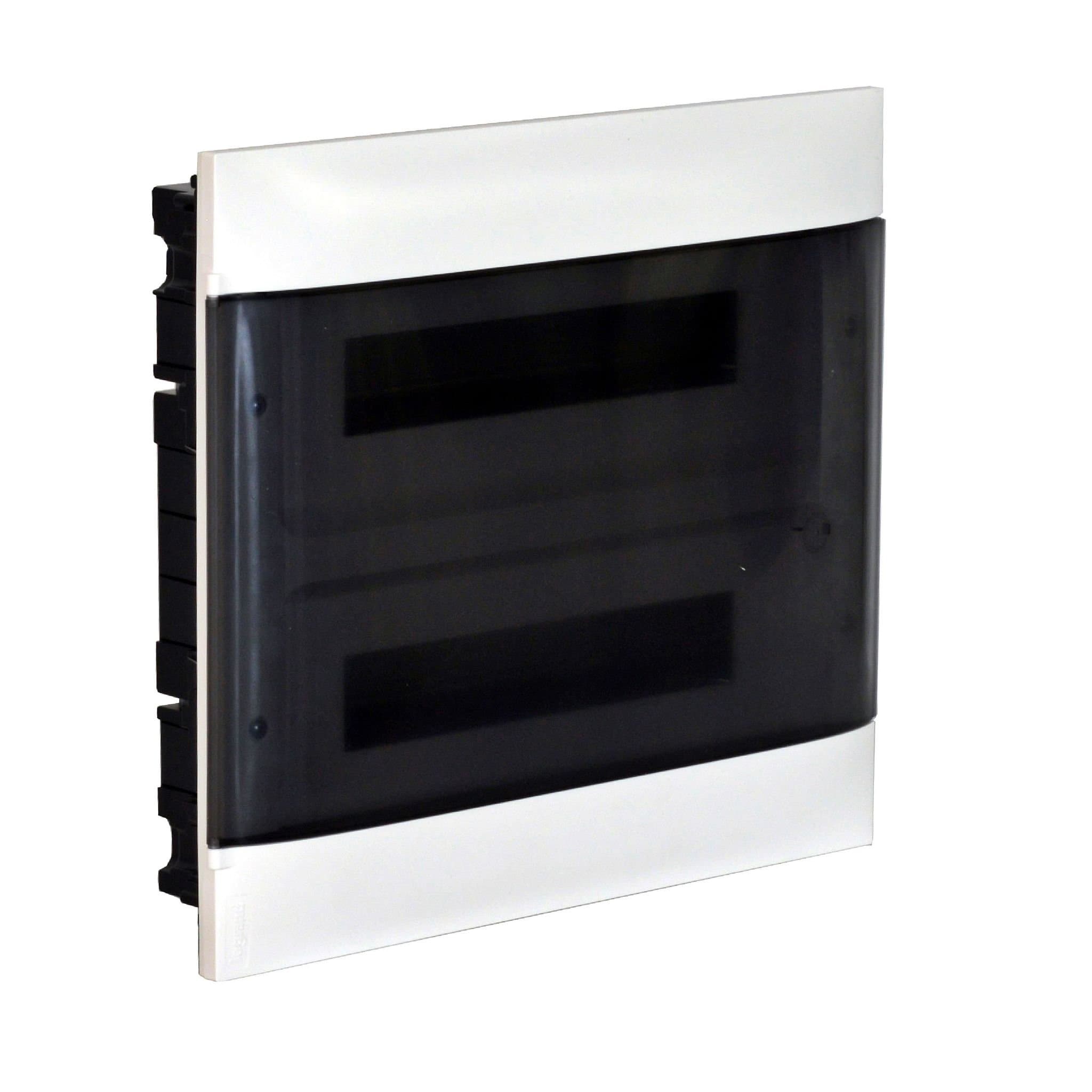 Legrand Practibox S Пластиковый щиток Встраиваемый (в полые стены) 2X18 Дымчатая дверь 137577 — миниатюра 4