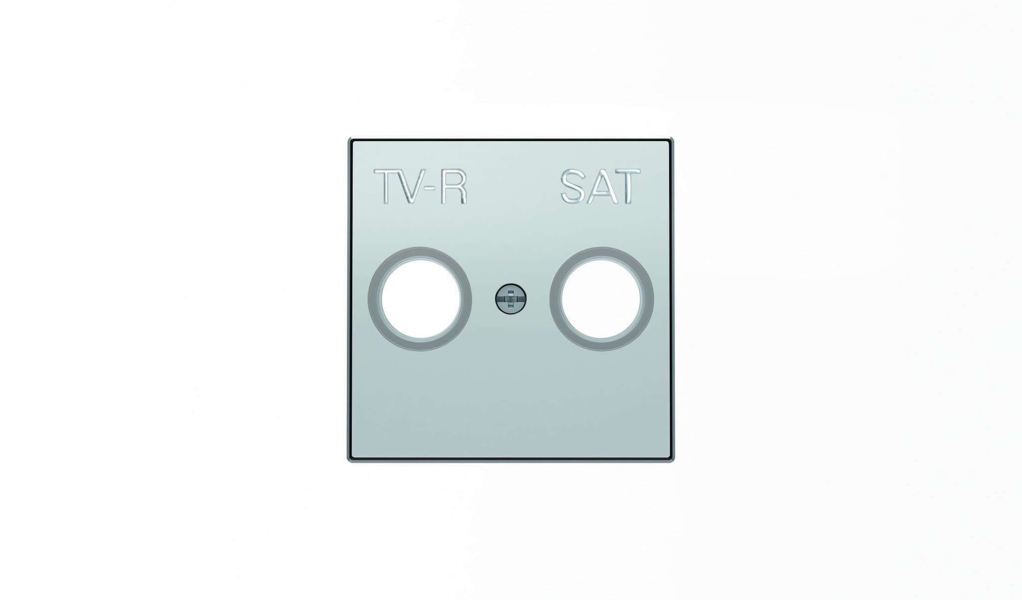 ABB SKY Серебристый алюминий Накладка для TV-R-SAT розетки 2CLA855010A1301