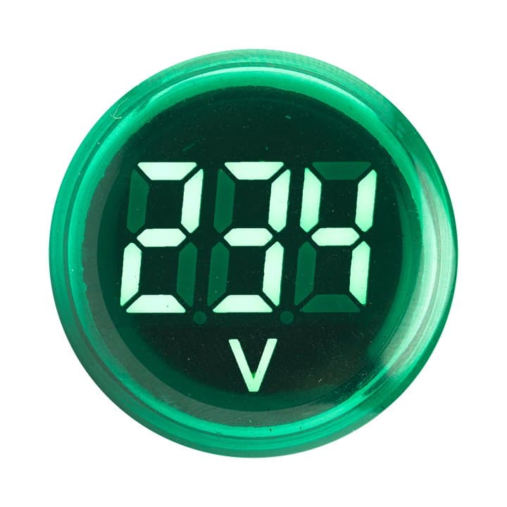 EKF PROxima Индикатор значения напряжения зеленый ED16-22VD — миниатюра 2