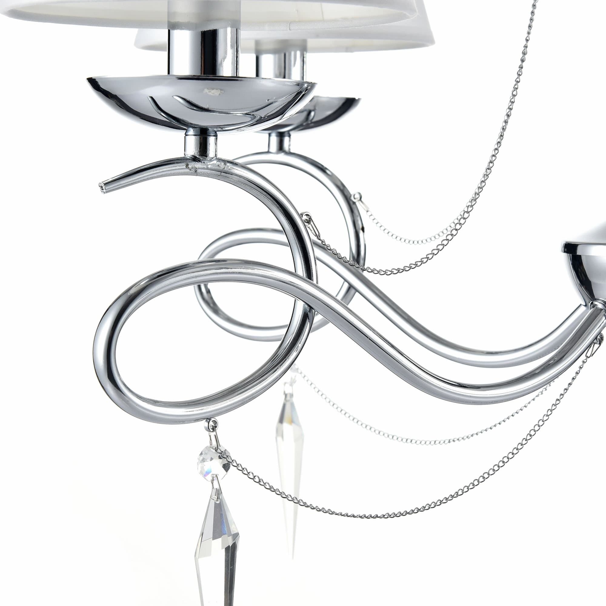 Freya Classic Haley Хром Люстра E14 40W FR2909-PL-05-CH — миниатюра 6