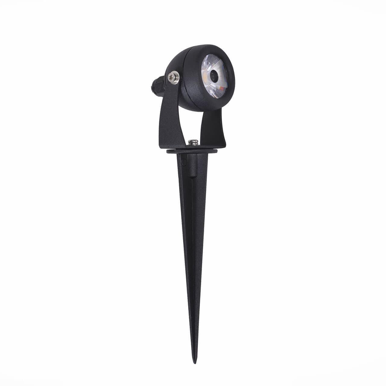 ST LUCE SL098.405.01 Светильник уличный наземный Черный/Прозрачный LED 1*8W — миниатюра 1