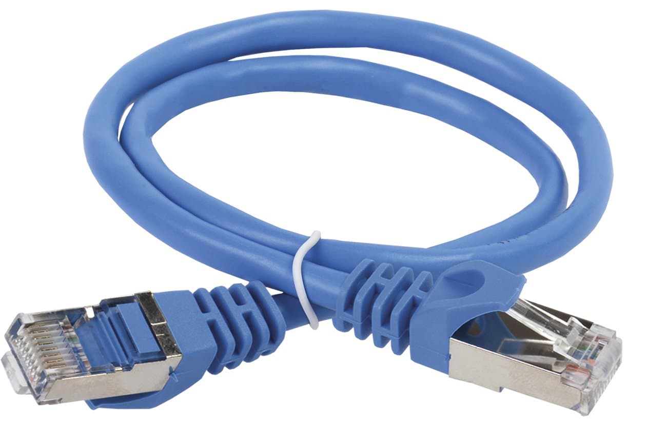 IEK ITK Коммутационный шнур категория 6 FTP LSZH 5м синий PC03-C6FL-5M — миниатюра 1