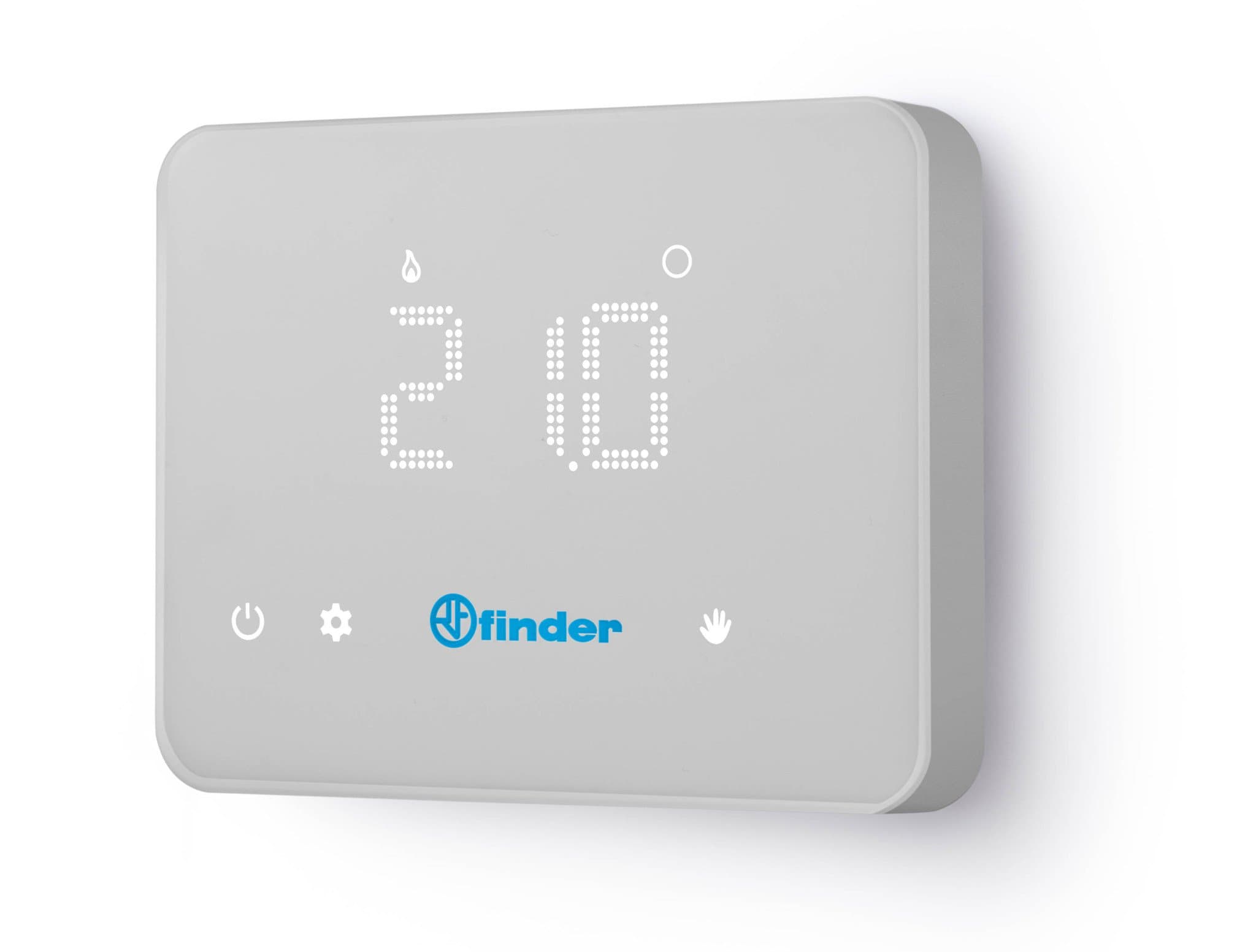 Finder Комнатный термостат Bliss T; сенсорный экран; питание 3В DС; 1СО 5А; монтаж на стену; упаковка 1шт. 1T9190030000PAS