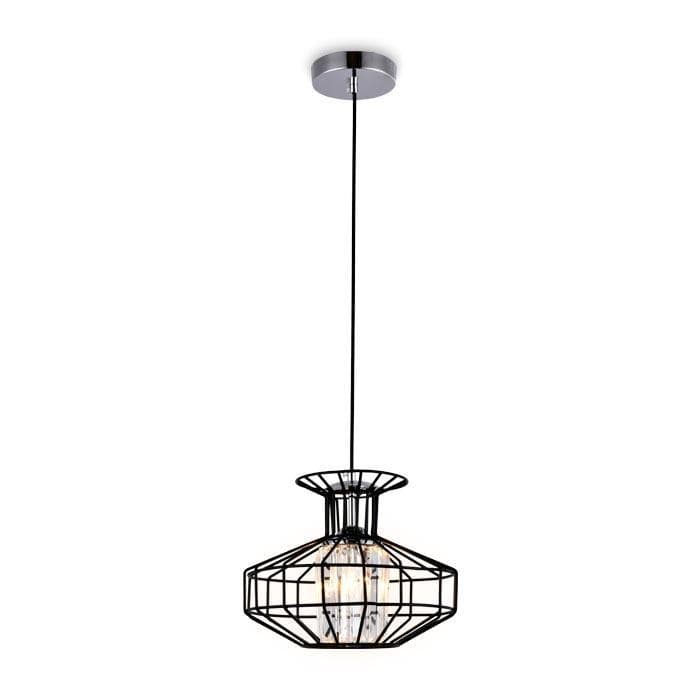 Ambrella Подвесной светильник в стиле лофт TR5850 BK/CL черный/прозрачный E27 max 40W D240*1200 — миниатюра 1