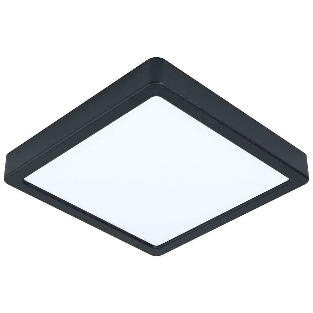 Eglo 99256 Светодиодый накладной светильник FUEVA 5, 16,5W (LED), 210х210, H28, 2000lm, 4000K, сталь, черный