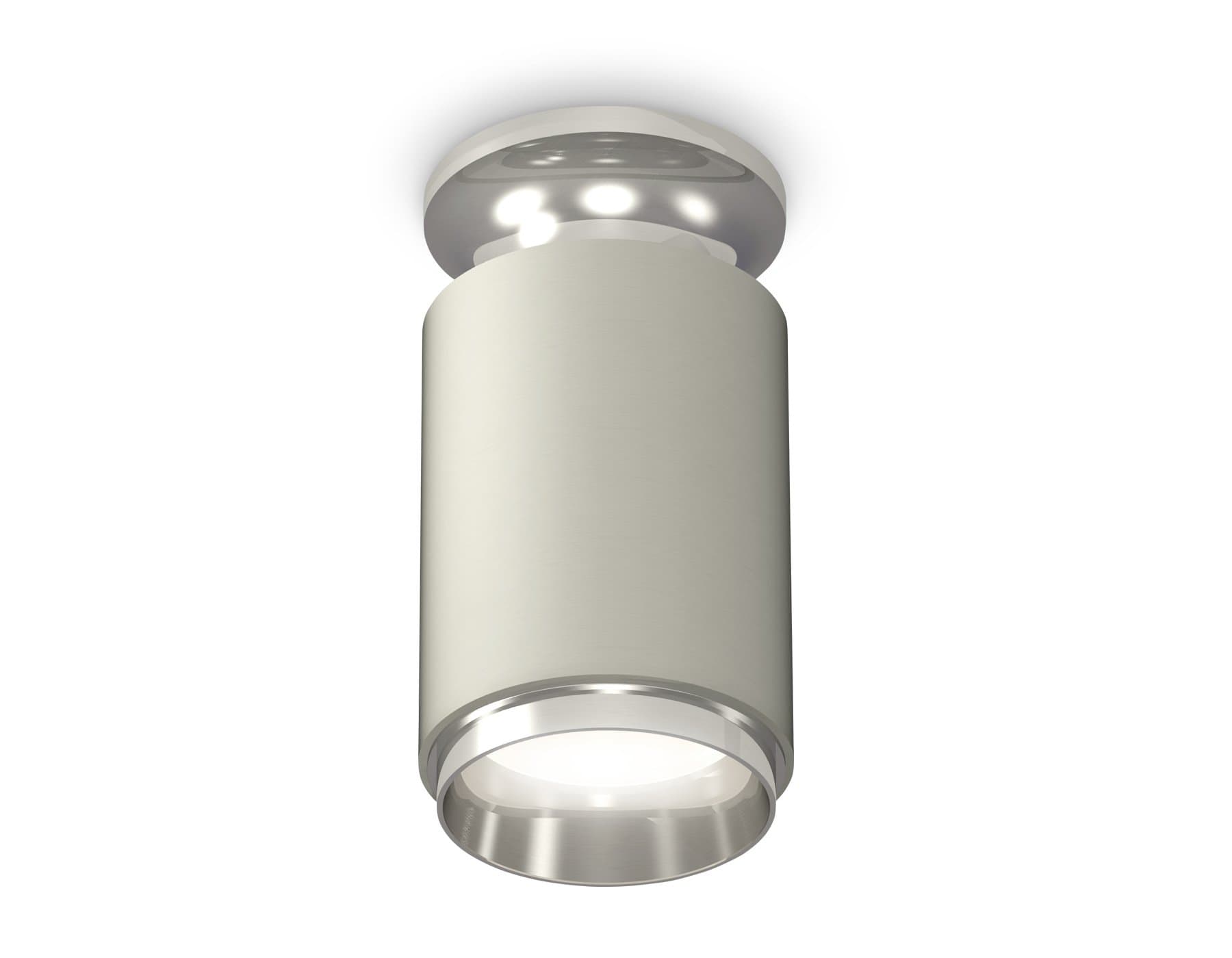 Ambrella Комплект накладного светильника XS6314100 SGR/PSL серый песок/серебро полированное MR16 GU5.3 (N6903, C6314, N6122) — миниатюра 1