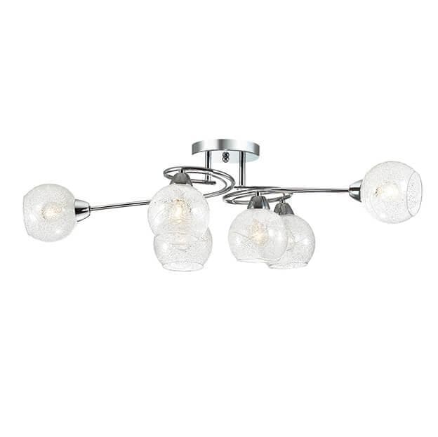 Lumion 3063/6C LN16 113 хром/стекло Люстра потолочная E14 6*60W 220V NEVETTE — миниатюра 1