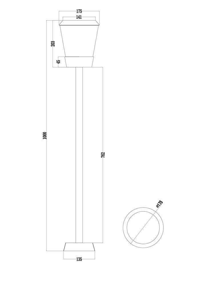 Maytoni Outdoor Черный Светильник ландшафтный O039FL-01B — миниатюра 5