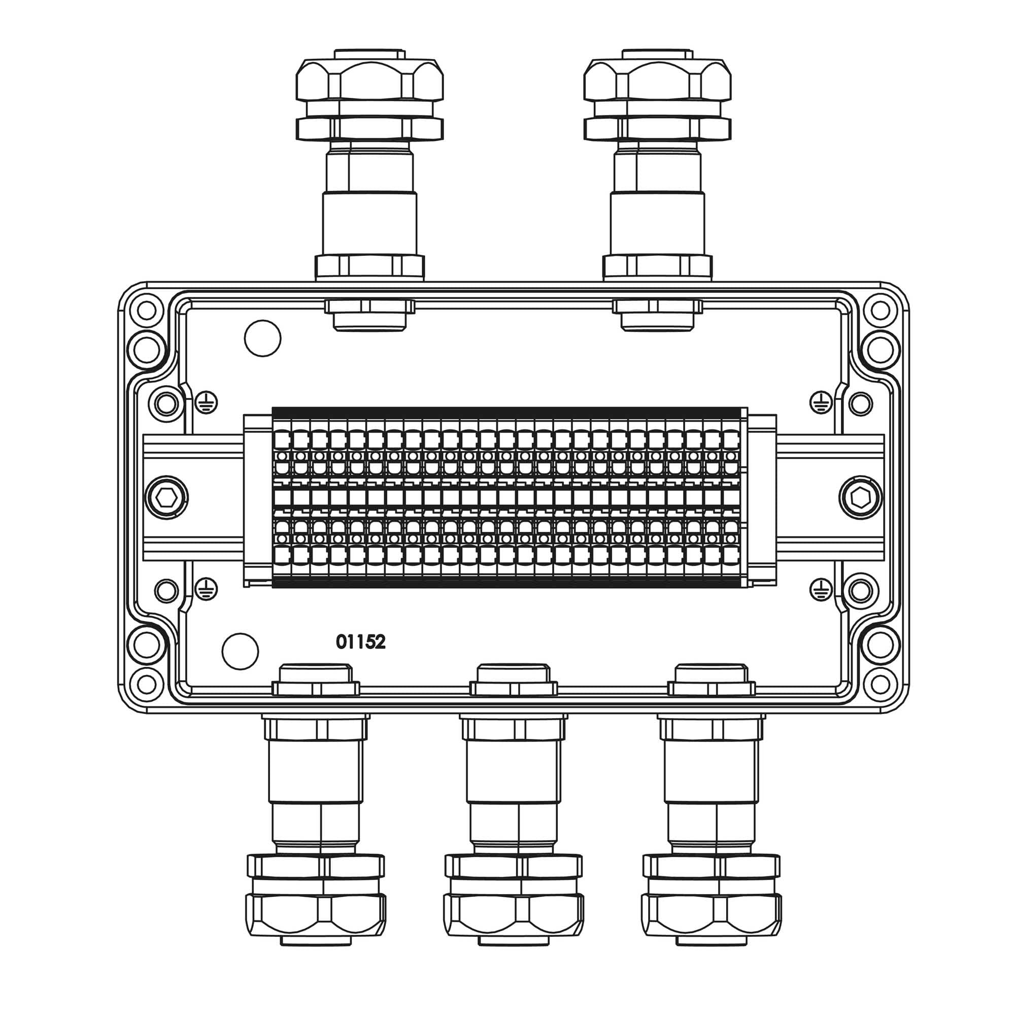 DKC TBE-A-14-(25xHMM.2)-2xKAEPM2MHK-20(A)-3xKAEPM2MHK-20(C)1Ex e IIC Т5 Gb / Ex tb IIIC T95°C Db IP66