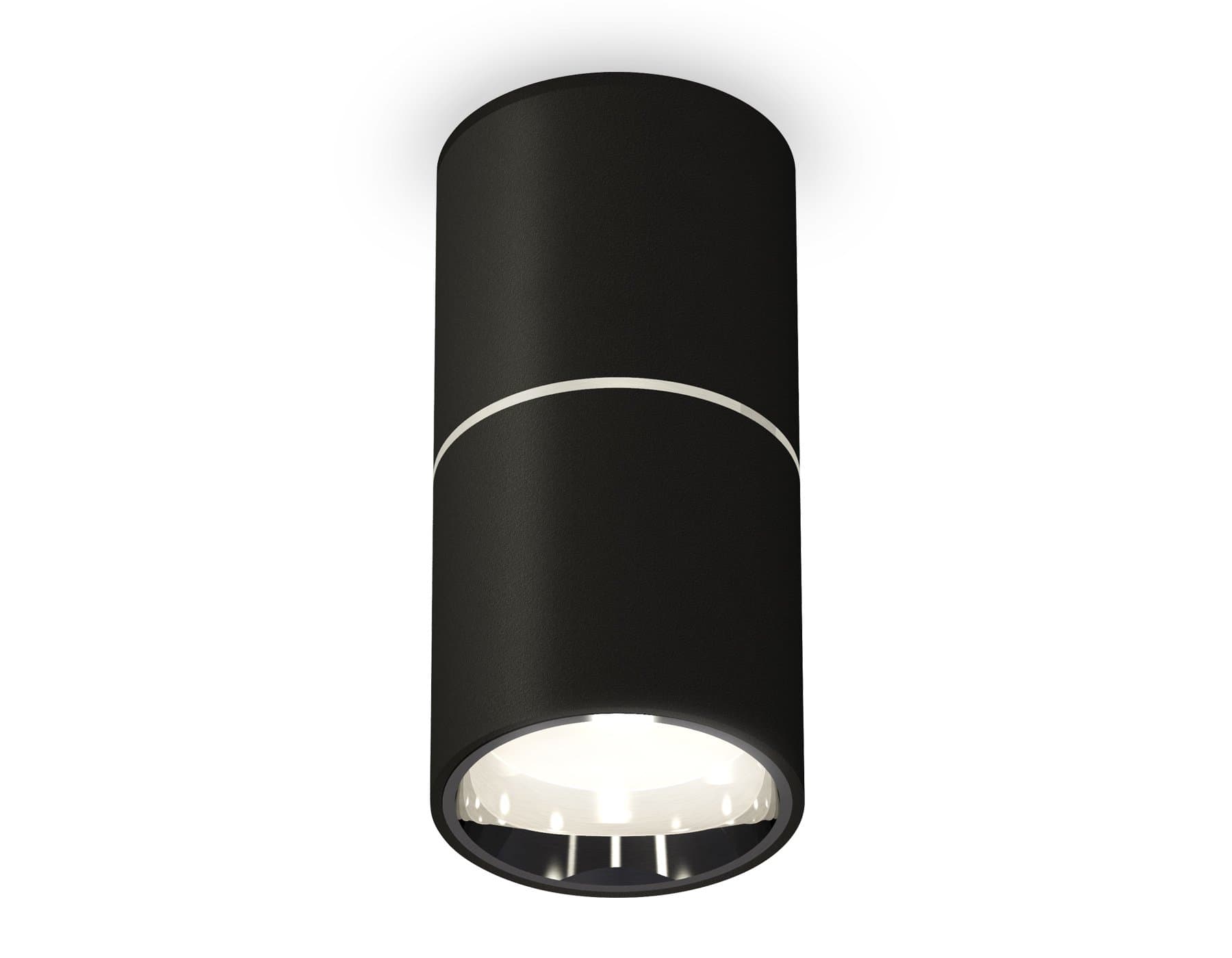 Ambrella Комплект накладного светильника XS6302081 SBK/PSL черный песок/серебро полированное MR16 GU5.3 (C6302, A2060, N6112)