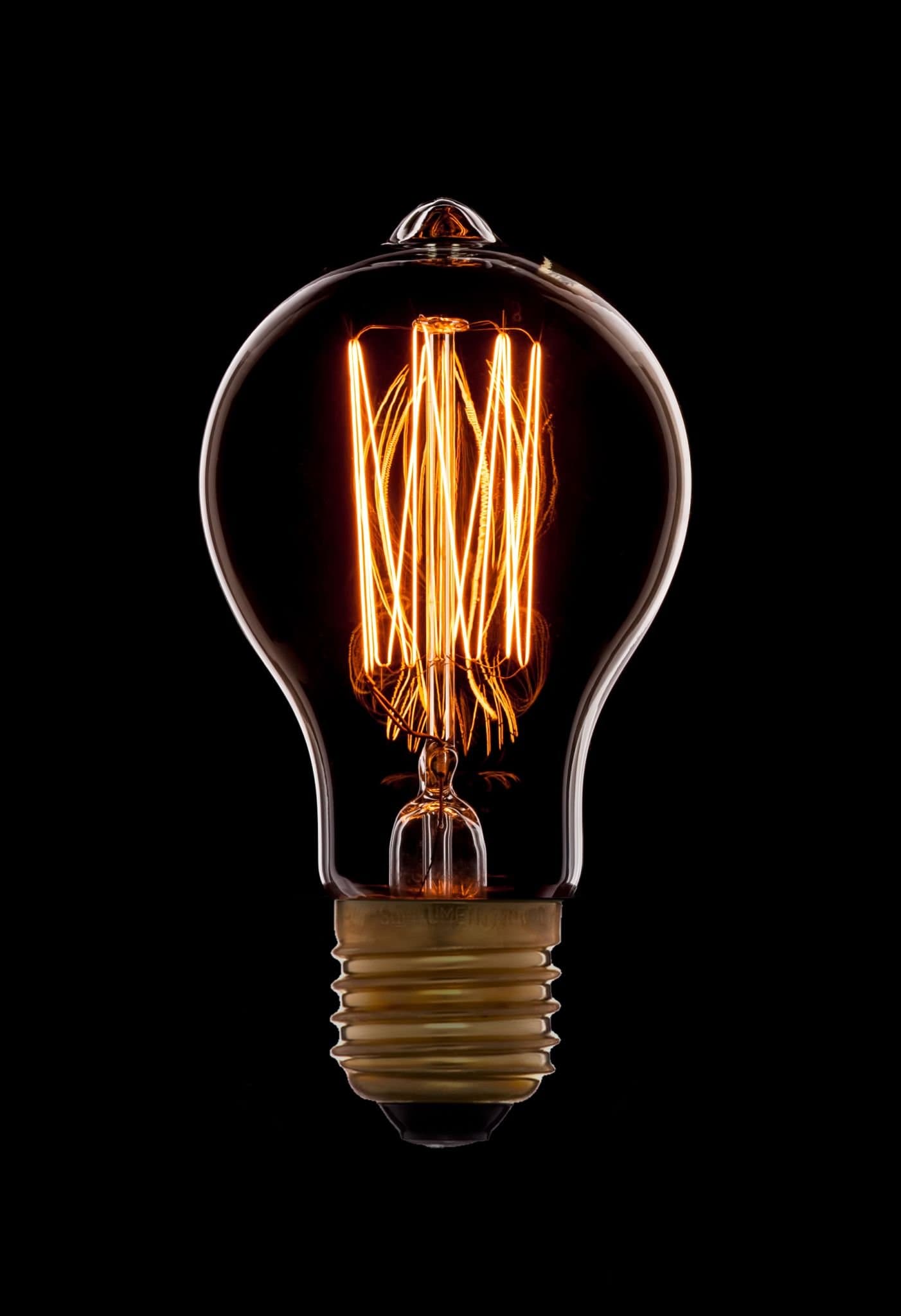 SUN-LUMEN Лампа накаливания "ретро" Прозрачная 60W 240V E27 (A60-F2) 052-214 — миниатюра 3