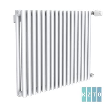 KZTO Радиатор Гармония А25 N 2-1250-10 нп RAL9005матовый, (В/Г/Д: 1284/78/351 мм, 1515 Вт, подключение нижнее, монтаж на стену) RAL9005матовый