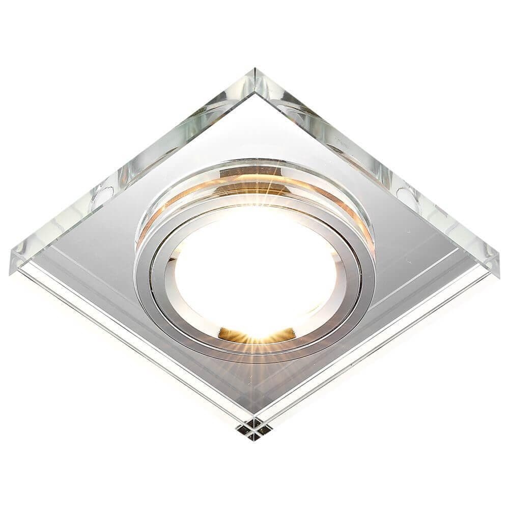 Ambrella Встраиваемый потолочный точечный светильник 8170 CL хром MR16 D90 mm — миниатюра 1