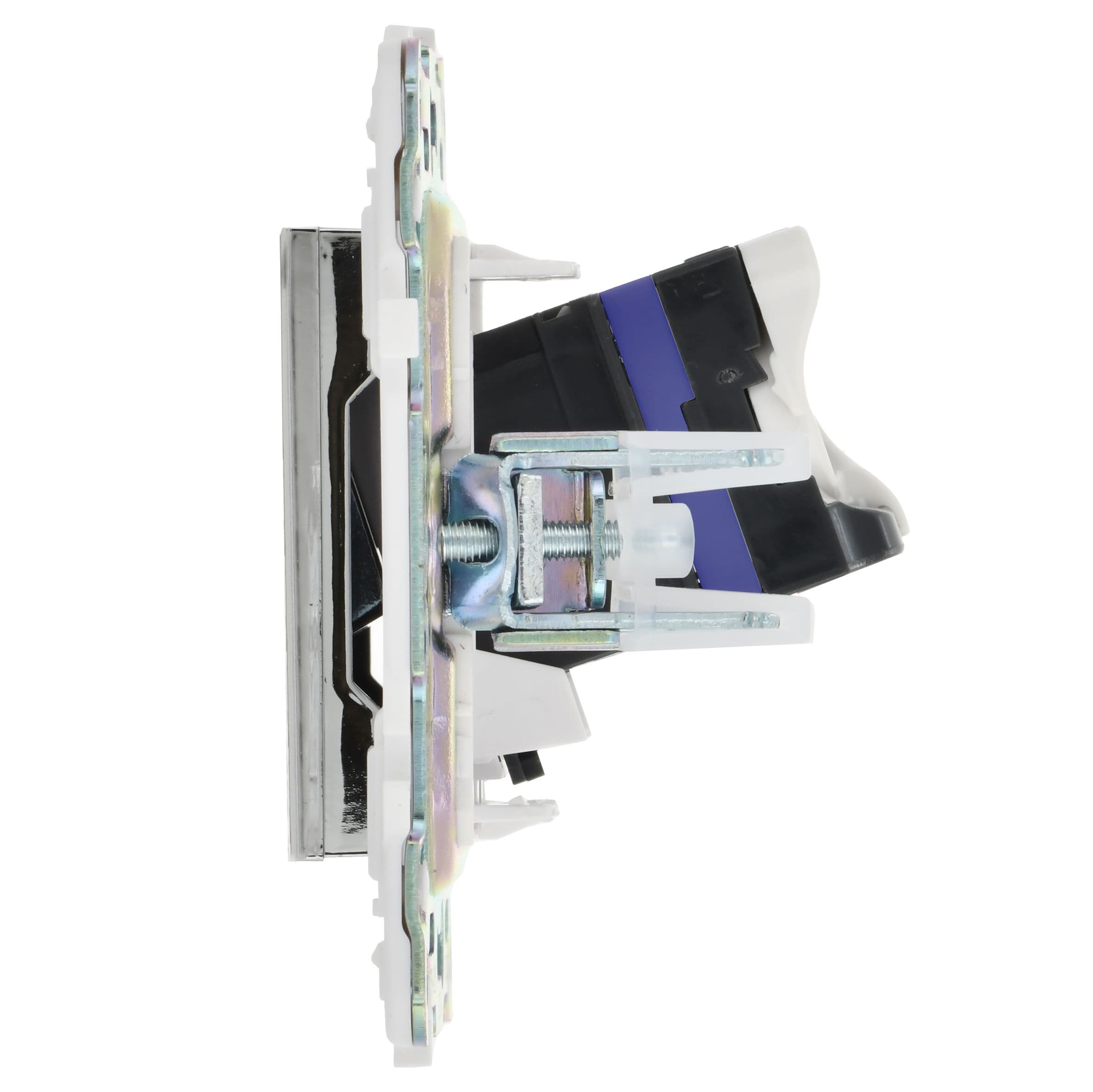 IEK SKANDY Никель Розетка компьютерная RJ45 кат.6 SK-K02N — миниатюра 3