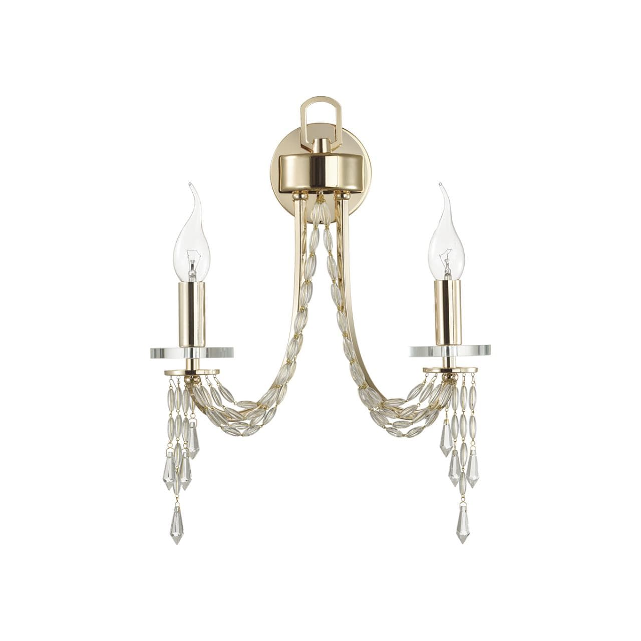 Odeon Light 5063/2W CLASSIC ODL24 537 золото/прозрачный/металл/хрусталь Бра E14 2*40W CAPEL