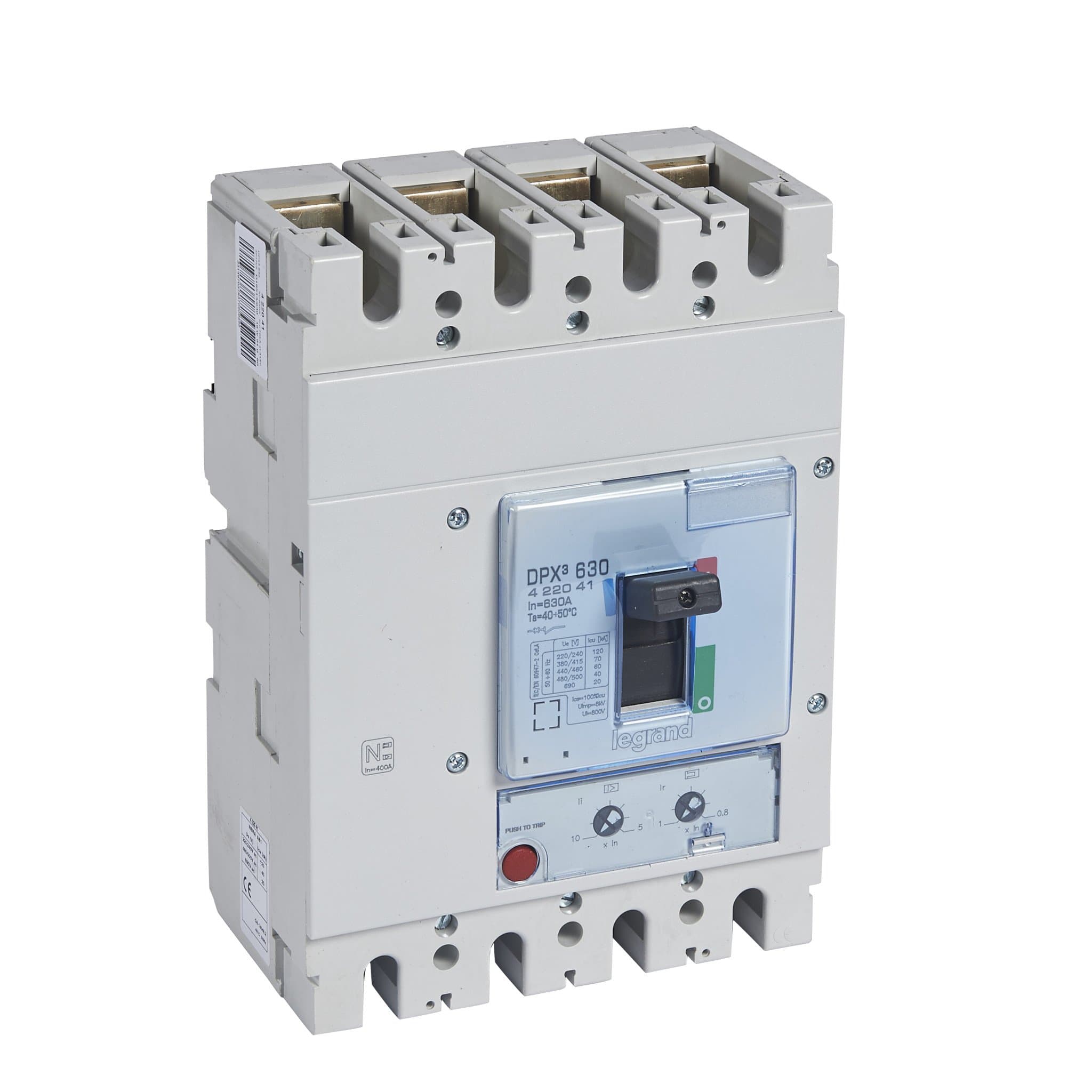 Legrand DPX3 630 Автоматический выключатель 3P+N/2 630А 70kA/термомагн.расц. 422041 — миниатюра 1