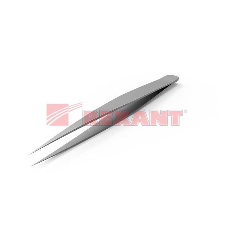 Пинцет прямой 115 мм (10 шт.) Rexant 12-0291-8
