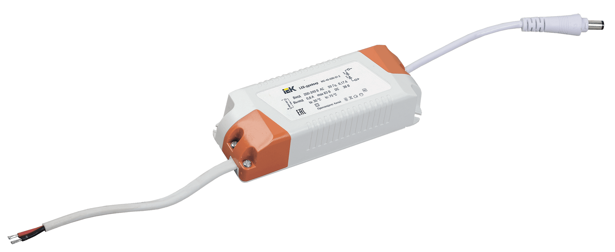 IEK LED-драйвер MG-40-600-02 E, для ДВО 36Вт Eco W LDVO0-36-0-E-K02