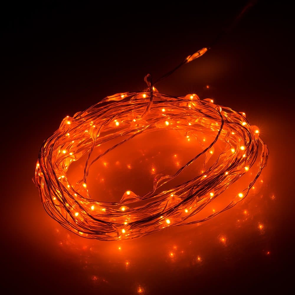 Arlight Светодиодная гирлянда ARD-CLASSIC-DEW-5000-CLEAR-100LED-STD Orange (12V, 2.1W) (Ardecoled, IP65) 034760