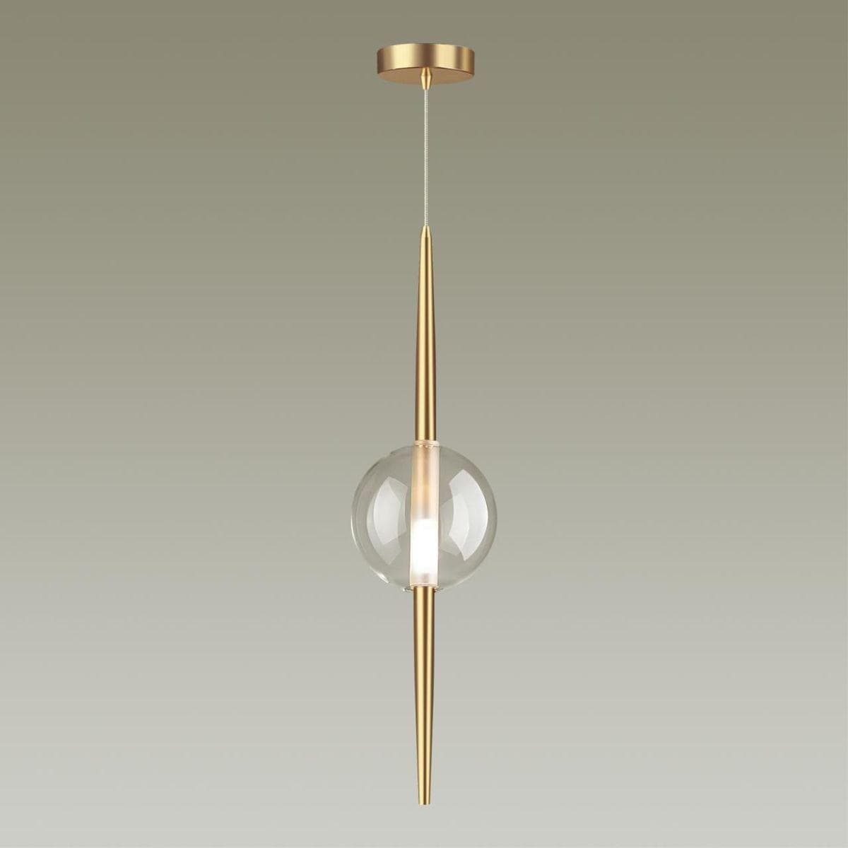 Odeon Light 4981/1 PENDANT ODL22 303 бронзовый/прозрачный/стекло Подвес G9 1*5W LAZIA — миниатюра 3