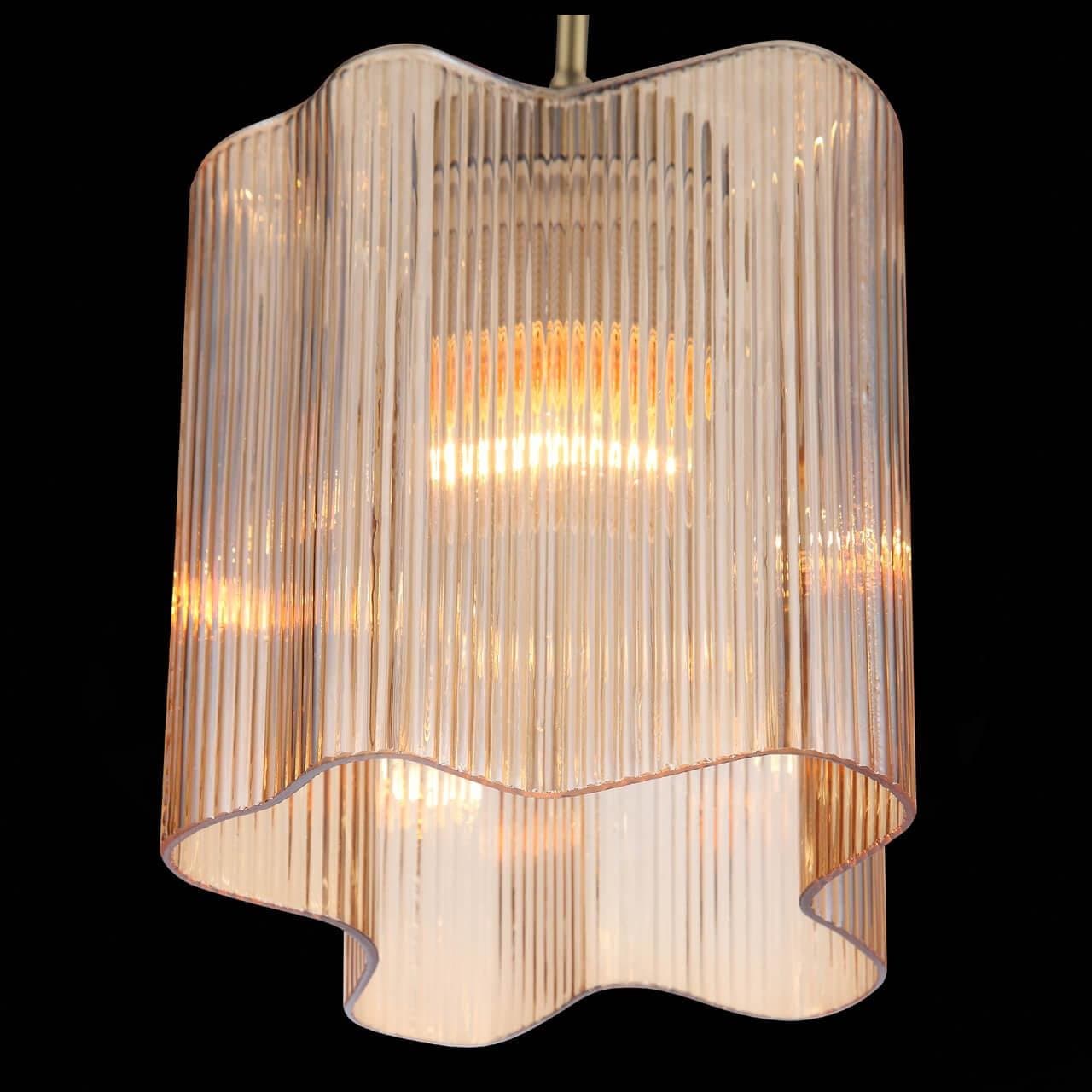 ST LUCE SL117.303.01 Подвес Бронзовый/Янтарный E27 1*60W — миниатюра 3