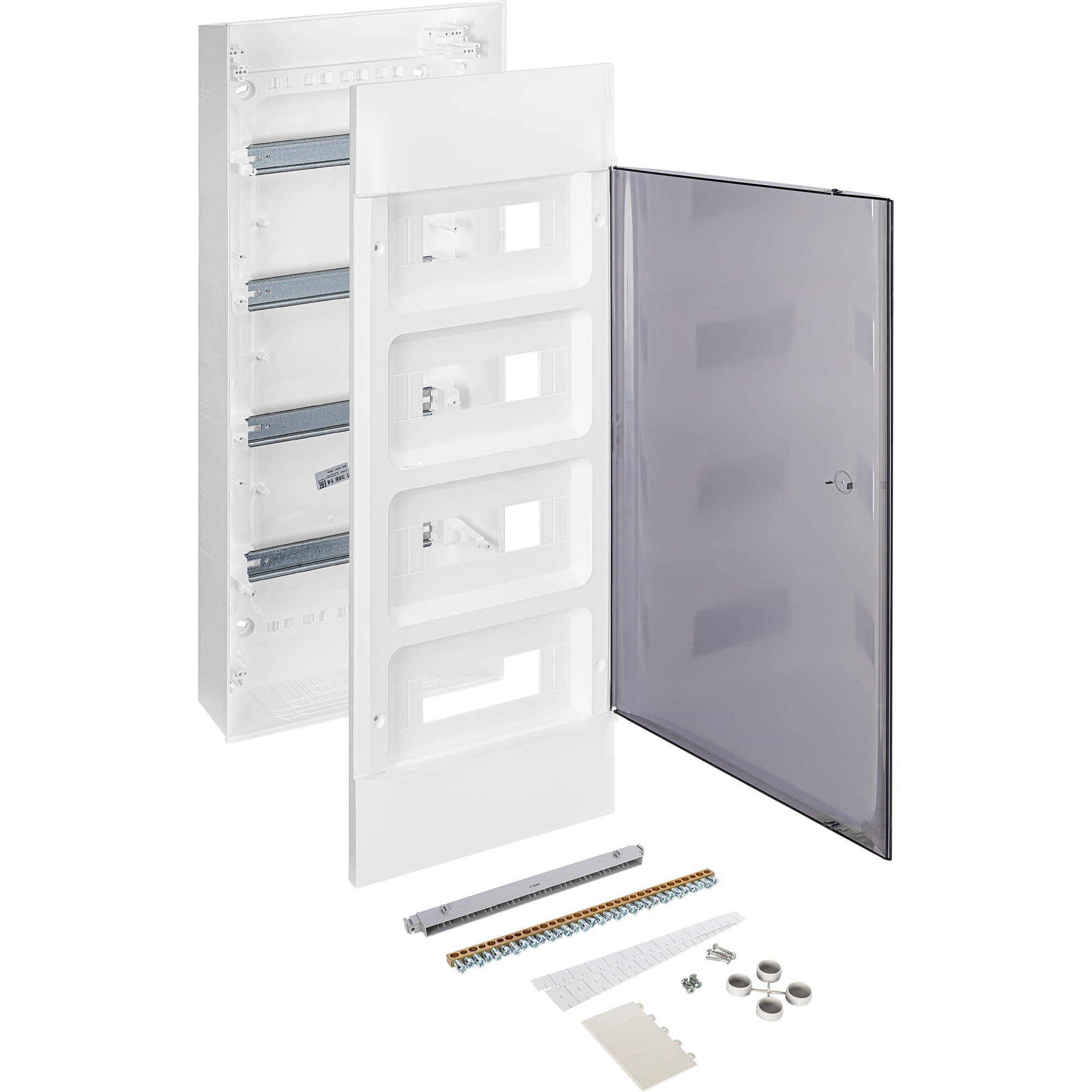 Legrand Practibox S Пластиковый щиток Навесной 4X12 Дымчатая дверь 135614 — миниатюра 5