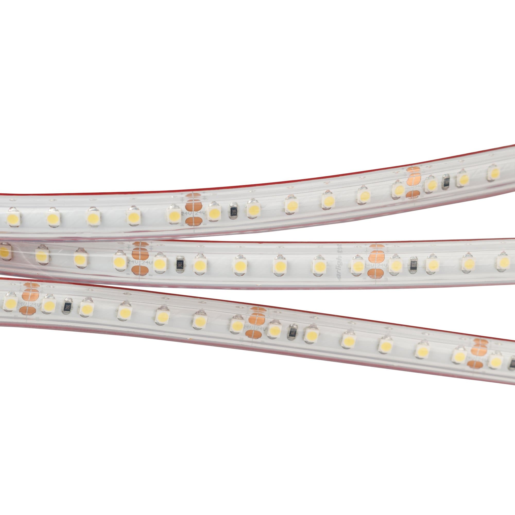 Arlight Светодиодная лента герметичная RTW-PS-A120-10mm 24V Warm2700 (9.6 W/m, IP67, 2835, 5m) (-) 028552(2)