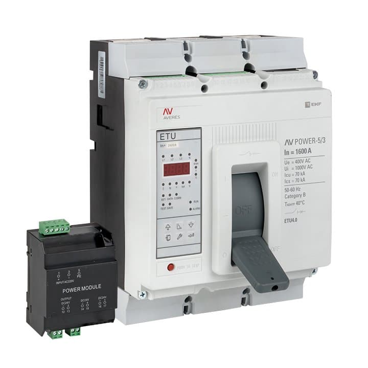 EKF  AVERES Автоматический выключатель AV POWER-5/3 1600А 70kA ETU4.2