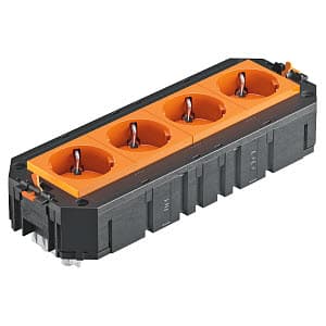 OBO Bettermann Коробка монтажная укомплектованная UT4 GST18i (4 розетки) 7404672 — миниатюра 2
