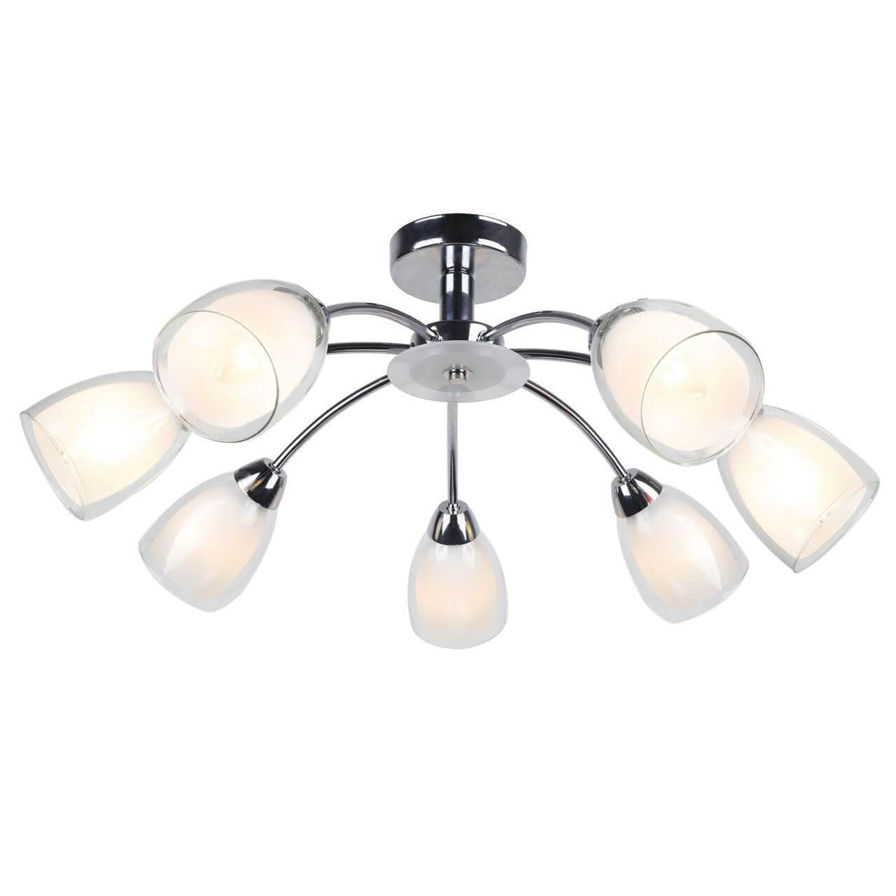 Arte Lamp Carmela Хром/Белый Светильник потолочный 7x40W 7xE14 A7201PL-7CC — миниатюра 1