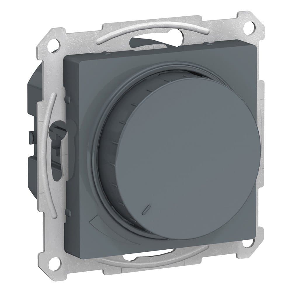 Systeme Electric AtlasDesign Грифель Светорегулятор (диммер) повор-нажим, LED, RC, 400Вт, мех.