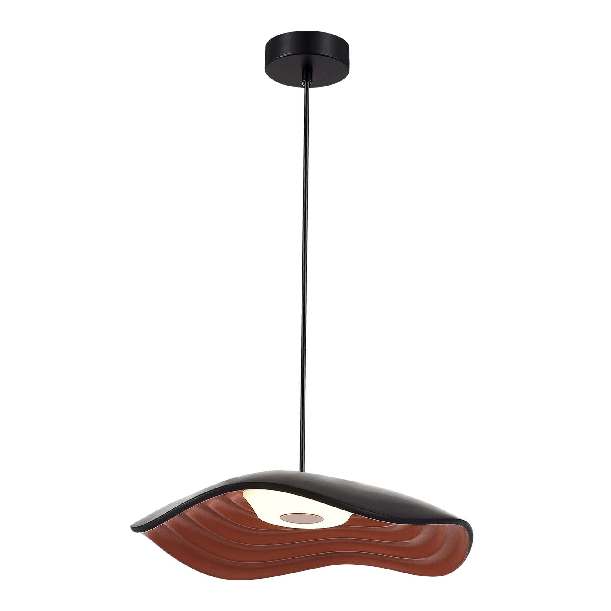 ST LUCE SL6208.401.12 Светильник подвесной Черный/Черный, Оранжевый LED 1*12W 3000K
