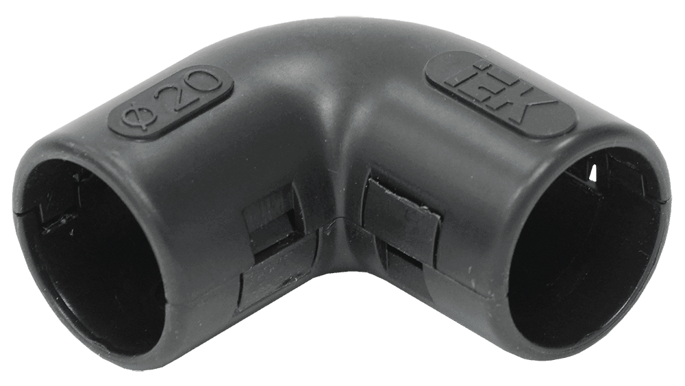 IEK Поворот открывающийся на 90гр. CI20G черный (5 шт/комп) CTA10D-CIG20-K02-005