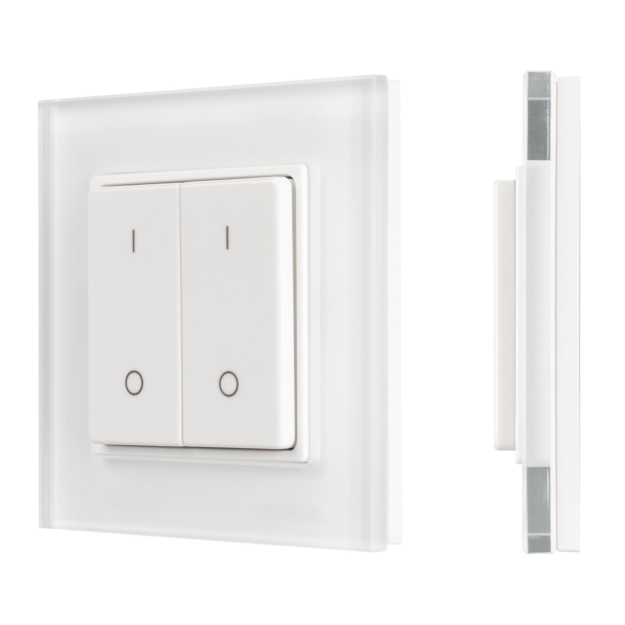 Arlight Панель SMART-P47-DIM-G-SUF (3V, 2 зоны, Knob, 2.4G) (Пластик) 032984 — миниатюра 2