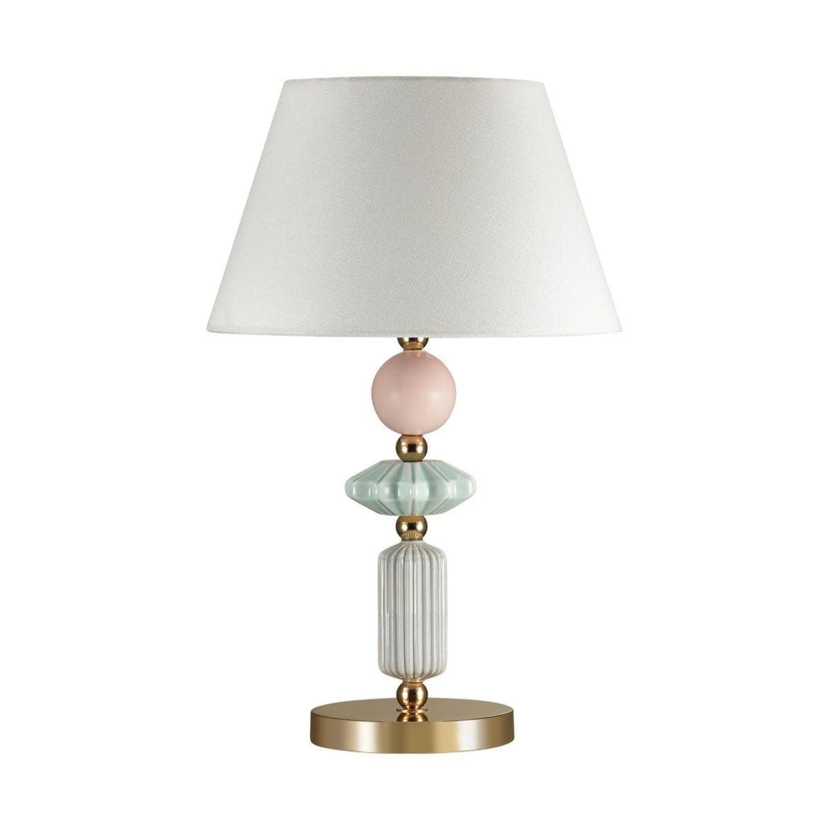 Odeon Light 4861/1TB CLASSIC ODL_EX22 41 золотой/раноцветн.керамика/абажур Настольная лампа E27 1*60W 4861/1TB CANDY