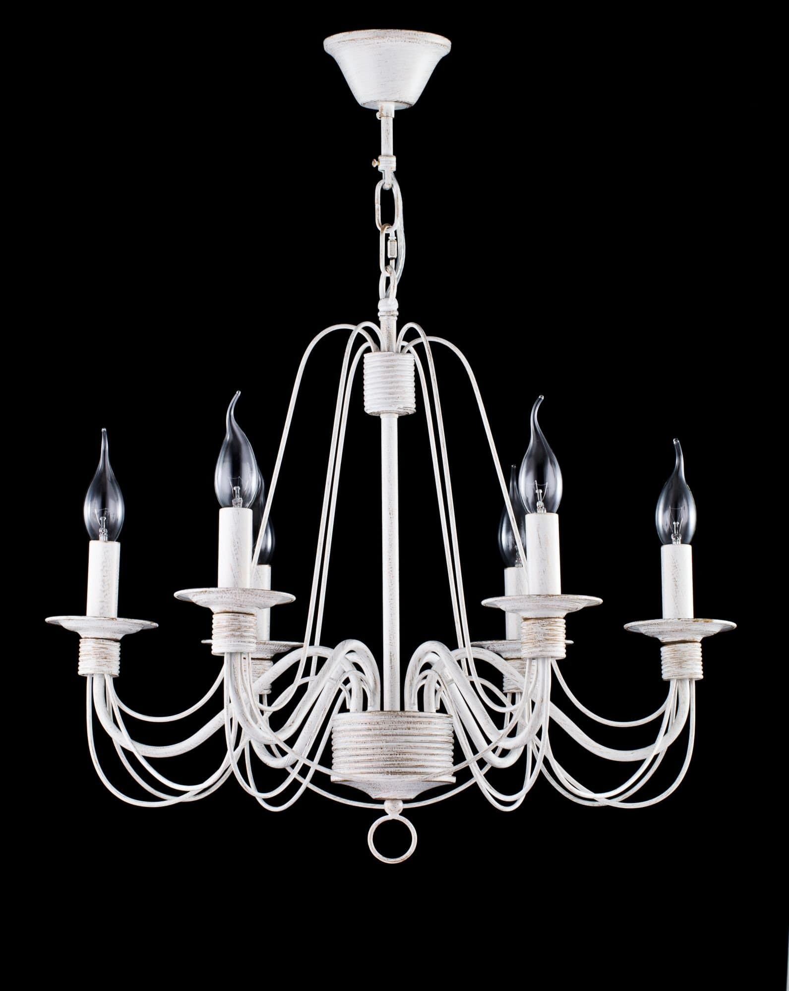 Freya Classic Velia Белый с Золотом Люстра E14 60W FR2046-PL-06-WG — миниатюра 3