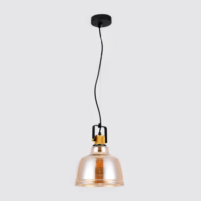 Ambrella Подвесной светильник TR3526 SB/TI бронза/янтарь E27 max 40W D220*1000 — миниатюра 3