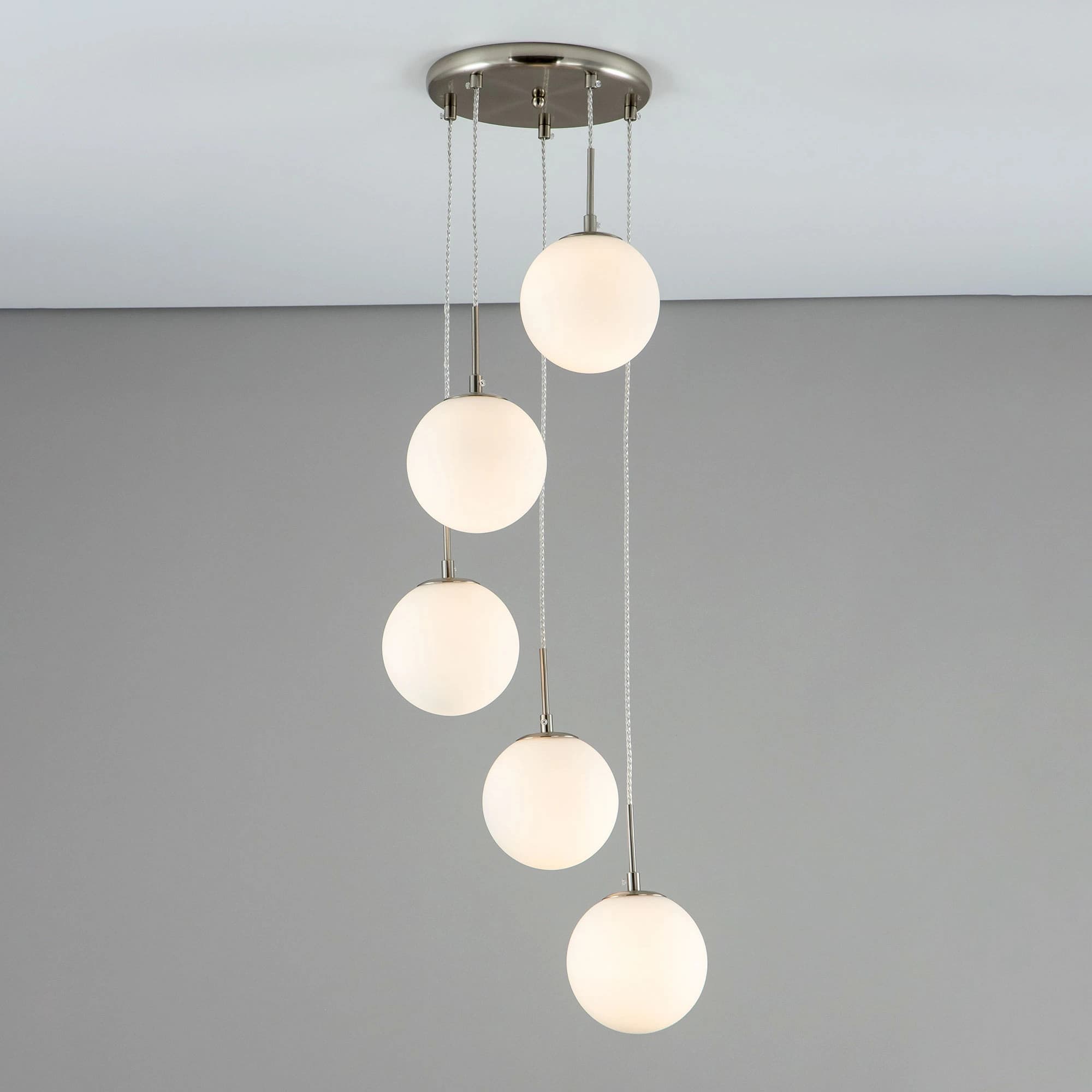 CITILUX CL102054 Томми Хром Матовый+ Белый Светильник Подвес — миниатюра 8