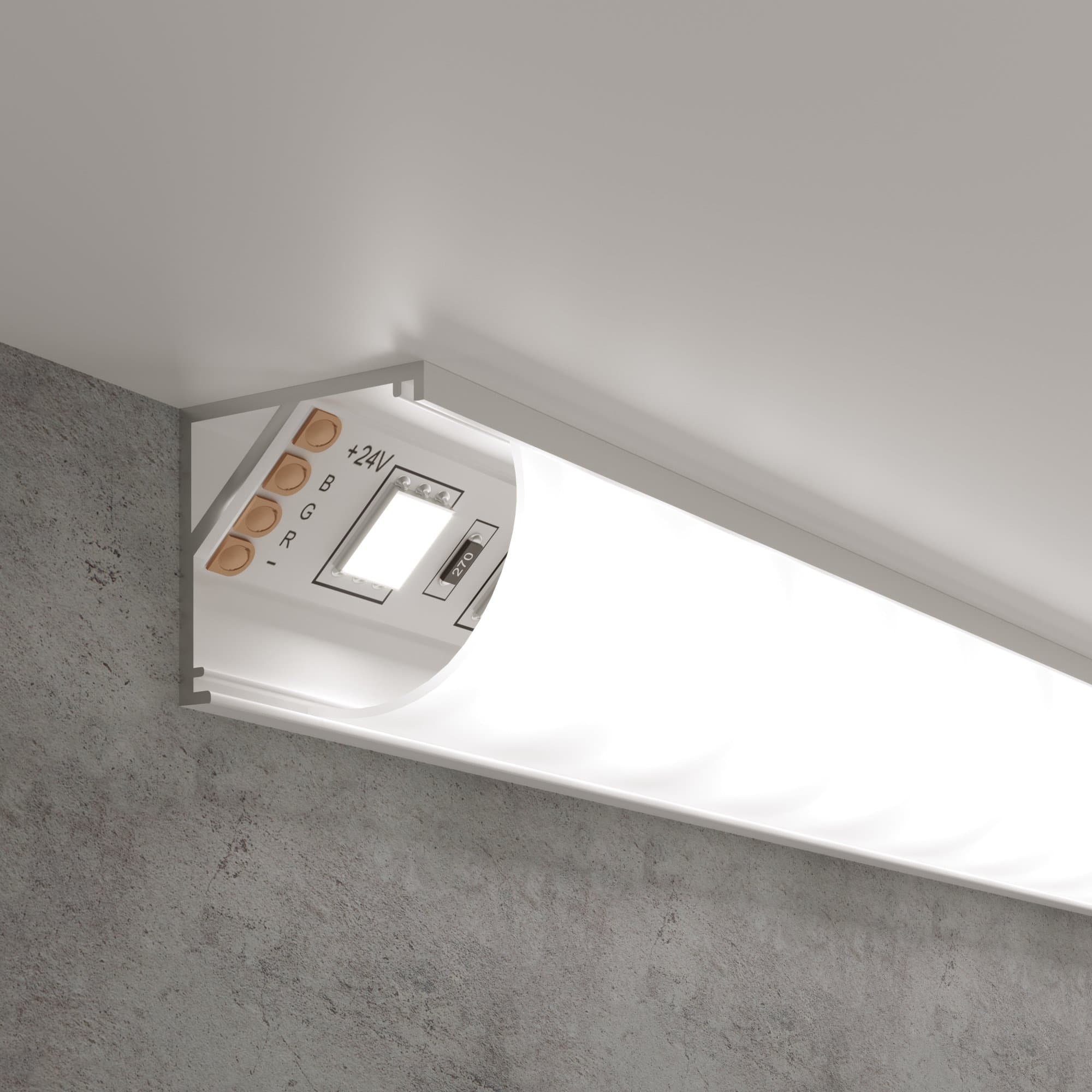 Elektrostandard LL-2-ALP008 / Угловой алюминиевый профиль белый/белый для LED ленты (под ленту до 10mm) a053628