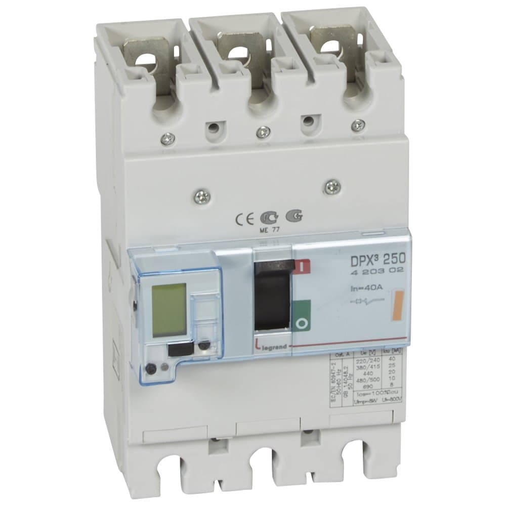 Legrand DPX3 250 Автоматический выключатель 3P 40А 25kA 420302