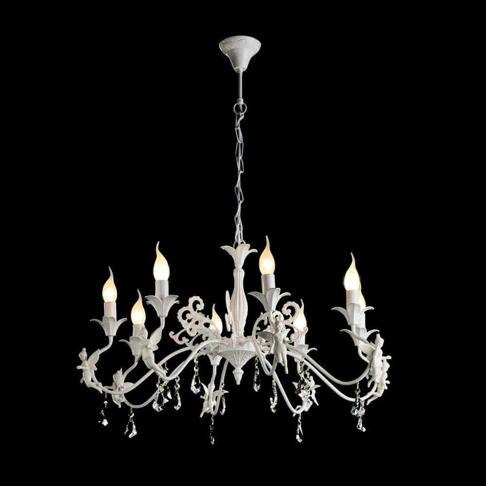 Arte Lamp Angelina Белая Люстра 40W E14 A5349LM-8WH — миниатюра 6