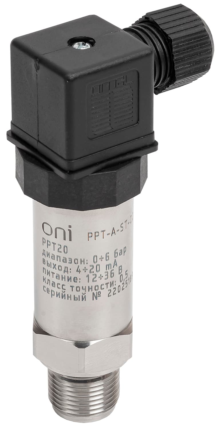 IEK Преобр. давл. PPT20 0,5% 0-6Бар 4-20мА M20 DIN43650
