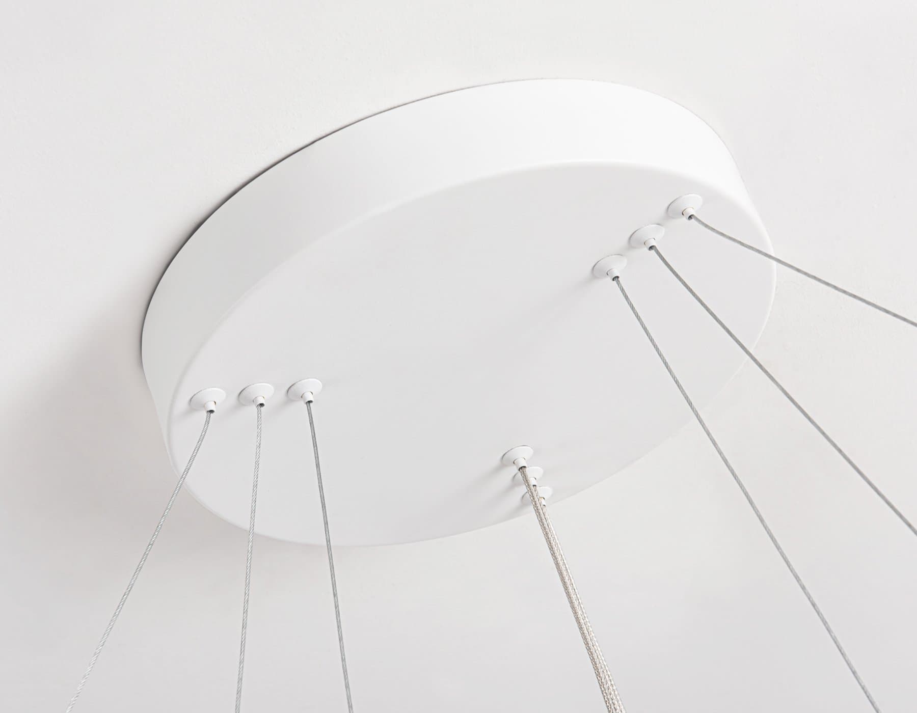Ambrella Светильник подвесной светодиодный FL5511/3+9 WH белый 90W 3000K/4200K/6400K D800/600/400*1300 (без ПДУ) — миниатюра 8